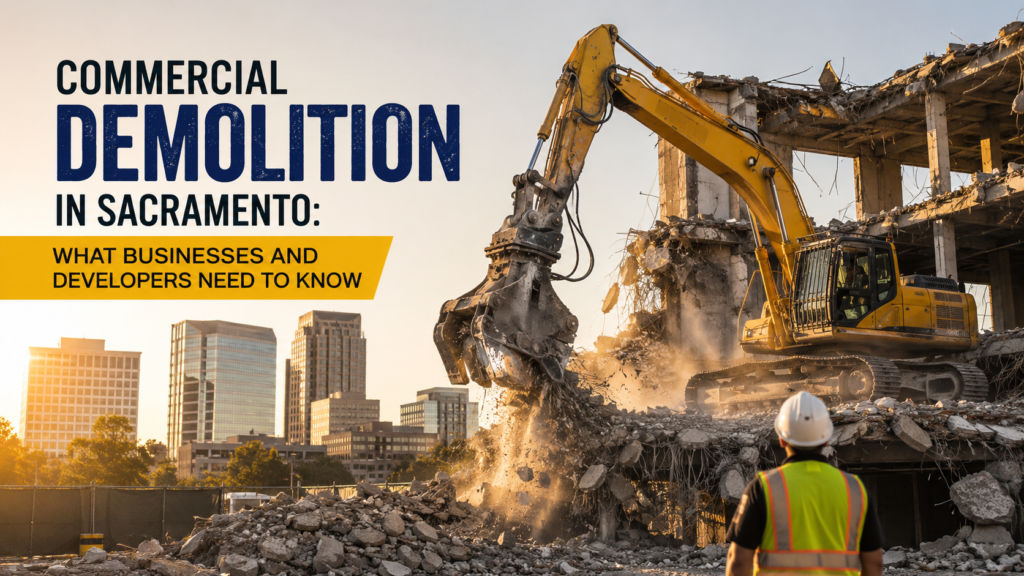 Commercial Demolition in Sacramento: What Businesses and Developers Need to Know